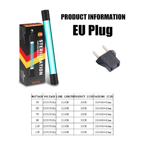 UV Sterilization Light Aquarium Submersible 13W/11W/9W/7W