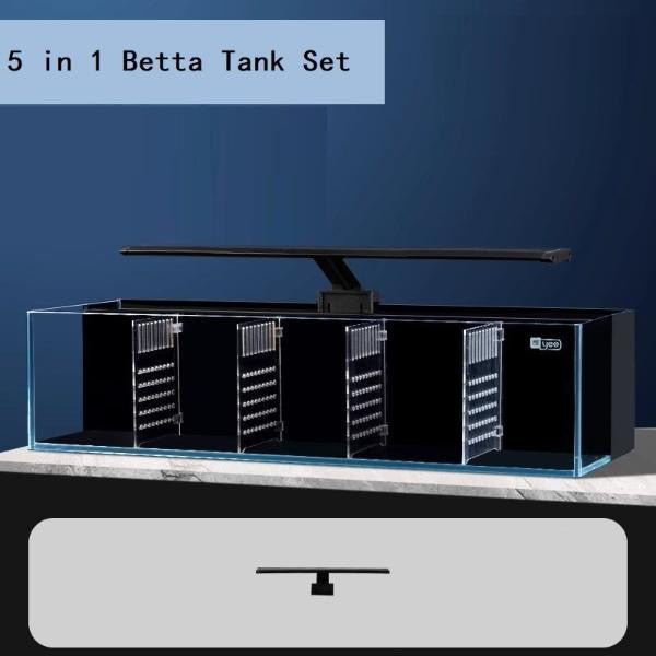 YEE fish tank with divider 50*16*12cm SET (Light)